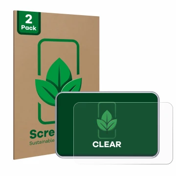 Front side of a product packaging with the brand logo ScreenLeaf. Next to it is the device Tandem diabetes care t:slim X2 Insu