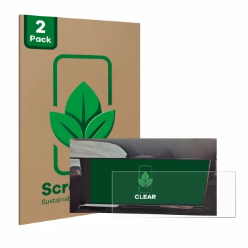 Front side of a product packaging with the brand logo ScreenLeaf. Next to it is the device Opel Astra L 2022 Digital Cockpit s