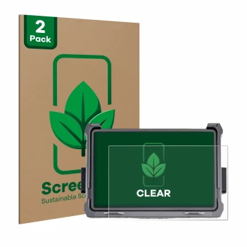 Front side of a product packaging with the brand logo ScreenLeaf. Next to it is the device DJI Transmission High Bright Funkmo