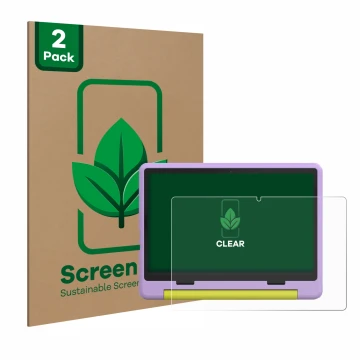 Front side of a product packaging with the brand logo ScreenLeaf. Next to it is the device HotLight Hot1016 10