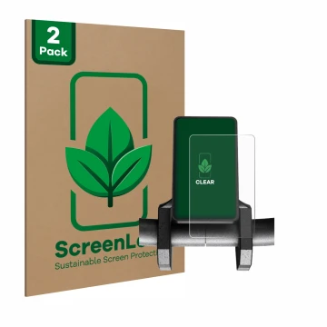 Front side of a product packaging with the brand logo ScreenLeaf. Next to it is the device Joyor S5 V1 shown with the correspo