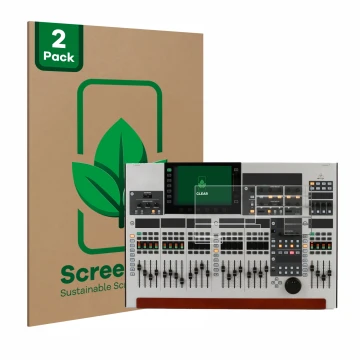 Front side of a product packaging with the brand logo ScreenLeaf. Next to it is the device Behringer Wing (Set consisting of 1