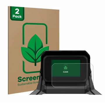 Front side of a product packaging with the brand logo ScreenLeaf. Next to it is the device Honda X-ADV 750 RH10 2025 shown wit
