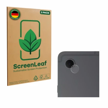 Front side of a product packaging with the brand logo ScreenLeaf. Next to it is the device Samsung Galaxy Tab S10 Lite (ONLY C