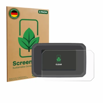 Front side of a product packaging with the brand logo ScreenLeaf. Next to it is the device Honda CMX1100 Rebel 2025 shown with