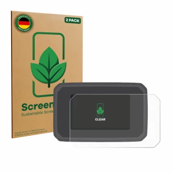 Front side of a product packaging with the brand logo ScreenLeaf. Next to it is the device Honda Forza 750 2025 shown with the