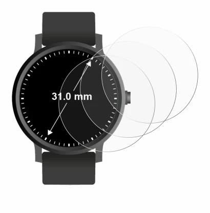 Image of the device Watches (circular, ø: 31 mm) with a wide variety of screen protectors.
