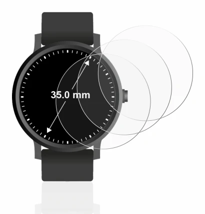 Image of the device Watches (Circular, ø: 35 mm) with a wide variety of screen protectors.