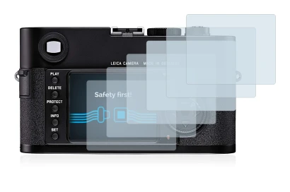 Image of the device Leica M8 with a wide variety of screen protectors.