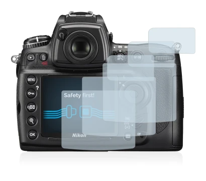Image of the device Nikon D700 with a wide variety of screen protectors.