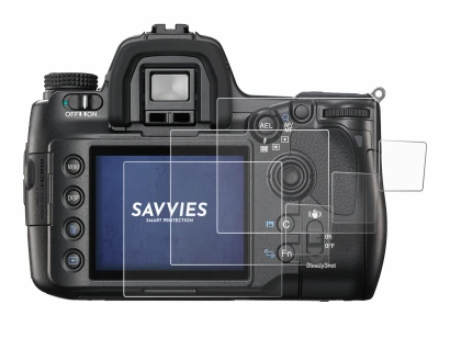 Image of the device Sony Alpha 900 (DSLR-A900) with a wide variety of screen protectors.