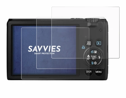 Image of the device Canon PowerShot S95 with a wide variety of screen protectors.
