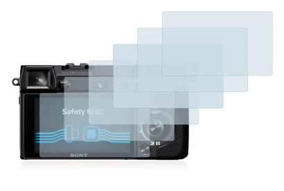 Image of the device Sony Alpha NEX-7 with a wide variety of screen protectors.