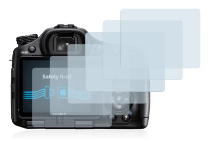 Image of the device Sony Alpha 57 (SLT-A57) with a wide variety of screen protectors.