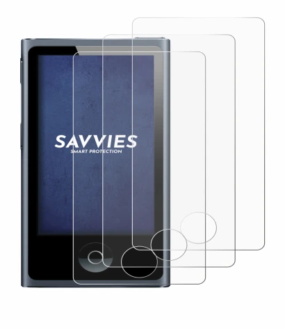 Image of the device Apple iPod nano 2012 (7th Gen.) with a wide variety of screen protectors.