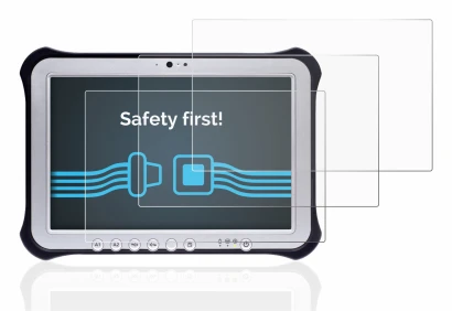 Image of the device Panasonic Toughpad FZ-G1 with a wide variety of screen protectors.