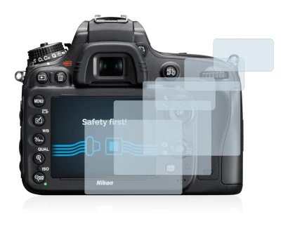 Image of the device Nikon D610 with a wide variety of screen protectors.