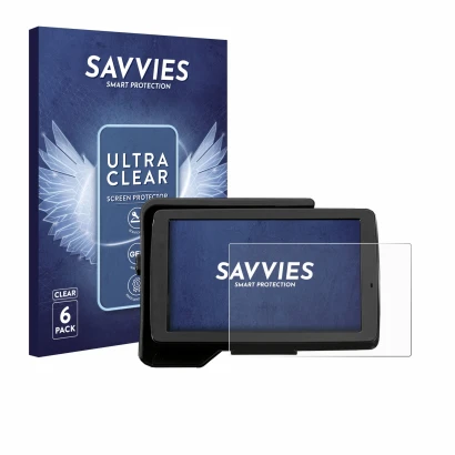 Front side of a product packaging with the brand logo Savvies. Next to it is the device BMW R 1200 GS 2013-2019 Navigator V 5"