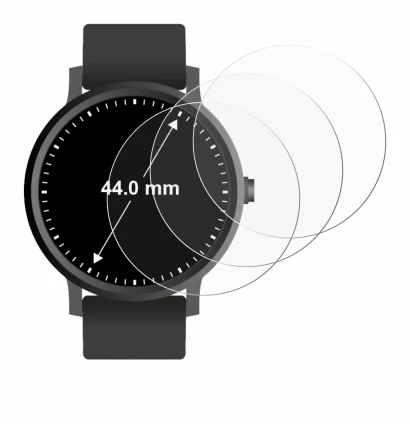 Image of the device Watches (Circular, ø: 44 mm) with a wide variety of screen protectors.