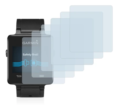 Image of the device Garmin vivoactive with a wide variety of screen protectors.