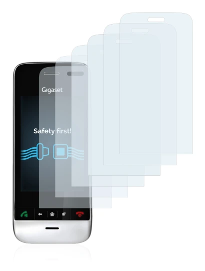 Image of the device Gigaset SL910 (oblong cutout) with a wide variety of screen protectors.