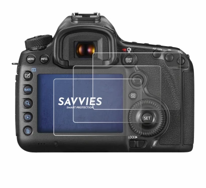 Image of the device Canon EOS 5DS R with a wide variety of screen protectors.