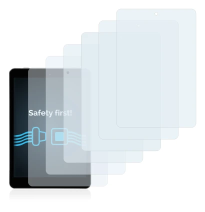 Image of the device Kiano SlimTab 8 with a wide variety of screen protectors.