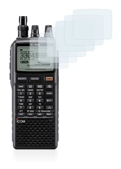 Image of the device Icom IC-R20 with a wide variety of screen protectors.
