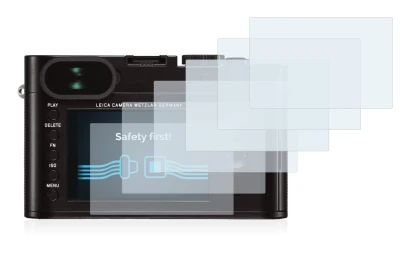 Image of the device Leica Q (Typ 116) with a wide variety of screen protectors.