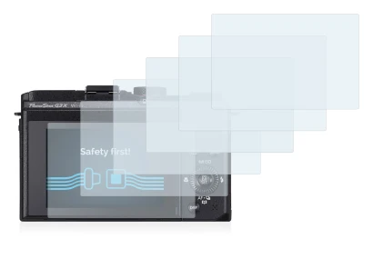 Image of the device Canon PowerShot G3 X with a wide variety of screen protectors.