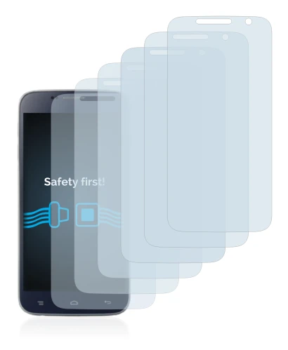 Image of the device Landvo L8 with a wide variety of screen protectors.