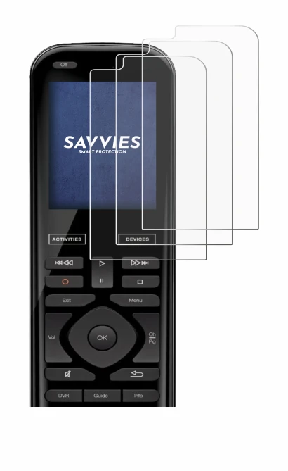 Image of the device Logitech Harmony 950 with a wide variety of screen protectors.