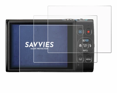 Image of the device Canon Digital Ixus 285 hs with a wide variety of screen protectors.