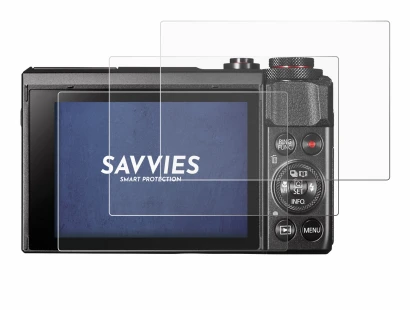 Image of the device Canon PowerShot G7 X Mark II with a wide variety of screen protectors.