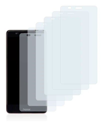 Image of the device Honor V8 with a wide variety of screen protectors.