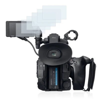 Image of the device Sony PXW-FS5 with a wide variety of screen protectors.