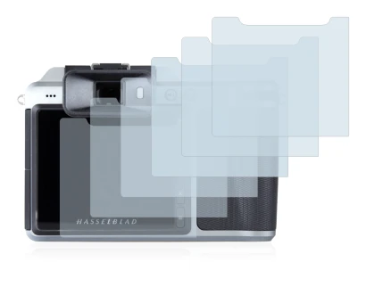 Image of the device Hasselblad X1D-50c with a wide variety of screen protectors.