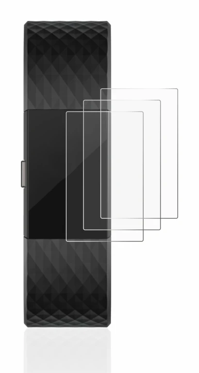 Image of the device Fitbit Charge 2 with a wide variety of screen protectors.