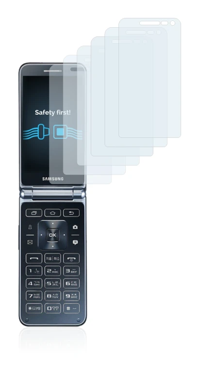 Image of the device Samsung Galaxy Folder 2 with a wide variety of screen protectors.
