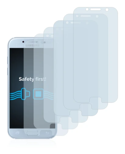 Image of the device Samsung Galaxy A5 2017 with a wide variety of screen protectors.