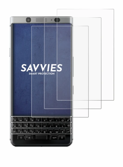 Image of the device BlackBerry Keyone with a wide variety of screen protectors.