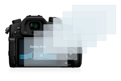 Image of the device Panasonic Lumix DC-GH5 with a wide variety of screen protectors.