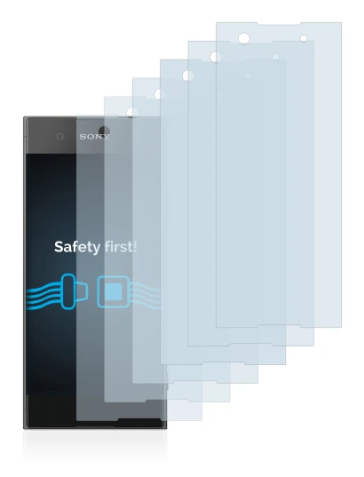 Image of the device Sony Xperia XA1 with a wide variety of screen protectors.