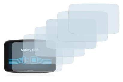 Image of the device TomTom GO 6250 with a wide variety of screen protectors.