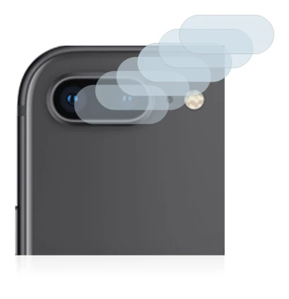 Image of the device Apple iPhone 8 Plus (ONLY Camera Lens) with a wide variety of screen protectors.