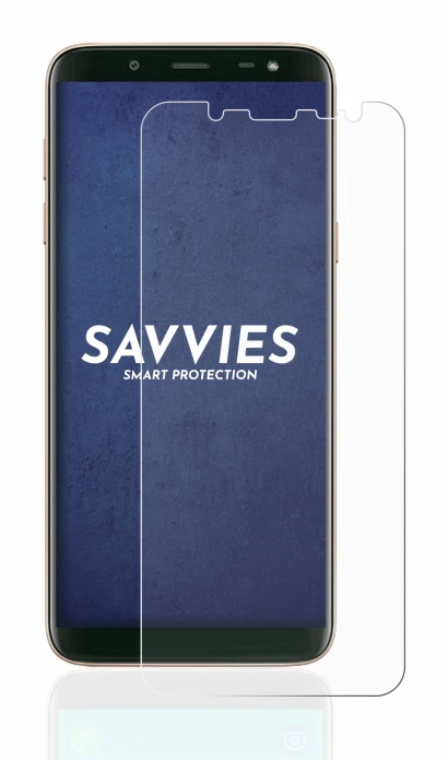Image of the device Samsung Galaxy J6 2018 with a wide variety of screen protectors.