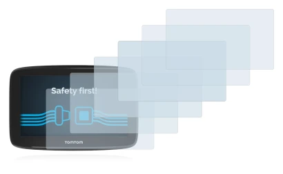 Image of the device TomTom GO Basic 5" with a wide variety of screen protectors.