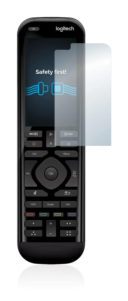 Image of the device Logitech Harmony Elite with a wide variety of screen protectors.