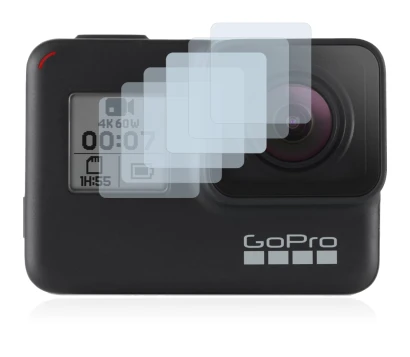 Image of the device GoPro Hero 7 Black (Front display) with a wide variety of screen protectors.