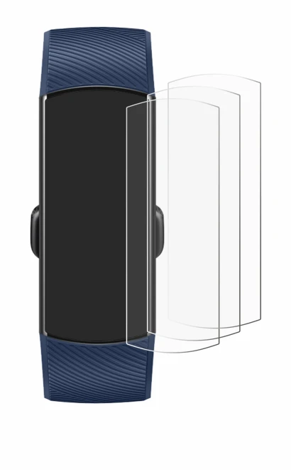Image of the device Honor Band 4 with a wide variety of screen protectors.